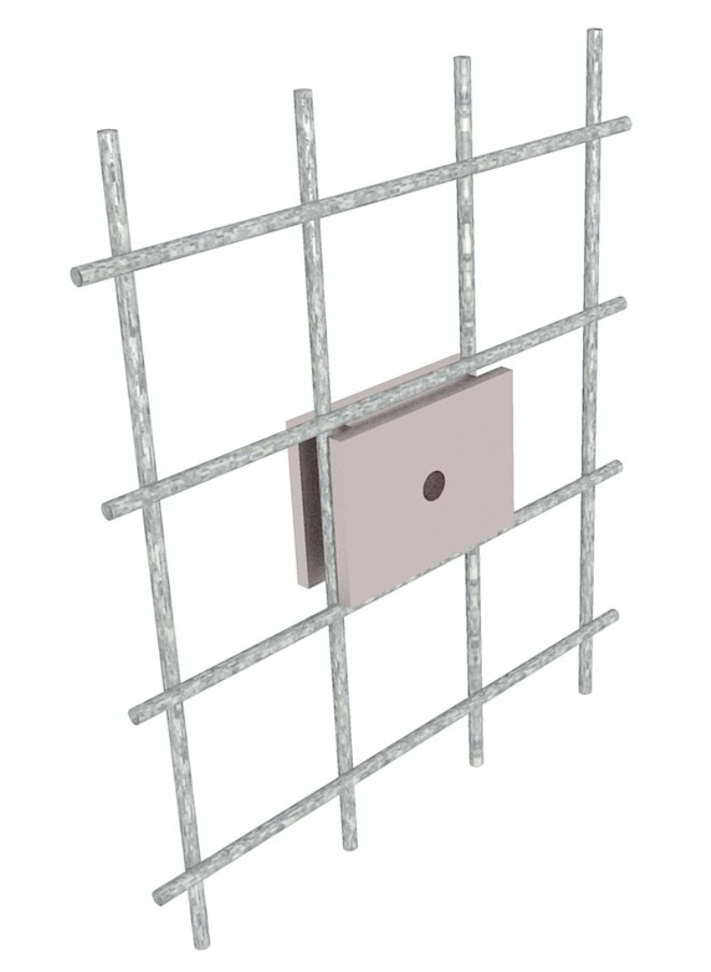 Verbinder zu den Deco-Steinmauern mit 1 Schraube. Damit Können die Deco-Steinmauern und Säulen kraftschlüsslig zum genauen ausrichten verbunden werden.